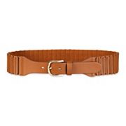 7599 Wide Stretch Waist Belt For Women Elastic Interlock Buckle Aecibzo Womens Wide Elastic Waist Belt for Dress Lady  main image 4