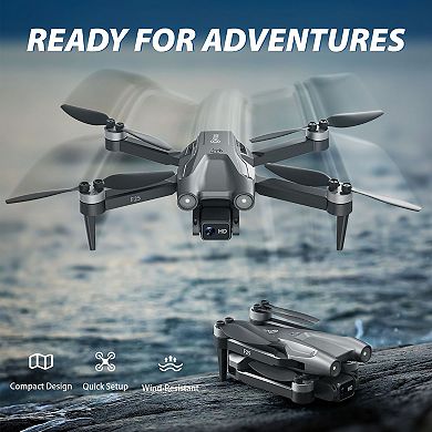 Contixo F25 Foldable Drone 1080p FHD Camera - FAA-Exempt - GPS, Smart Modes, Brushless Motors