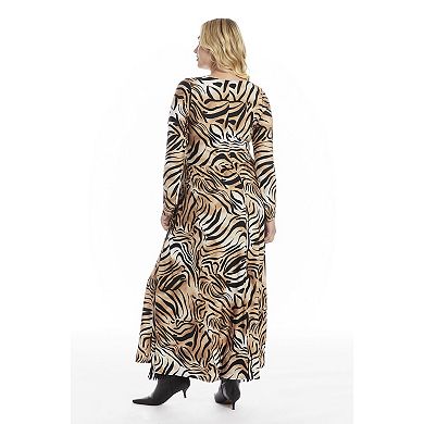 June & Vie Women's Plus Size V Neck Maxi Dress