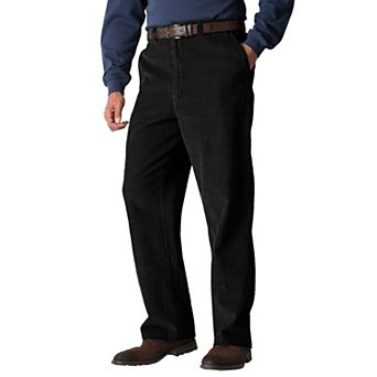 KingSize Men's Big & Tall Expandable Waist Corduroy Pleat-Front Pants