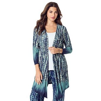 Roaman's Women's Plus Size Ultra Drape Cardigan