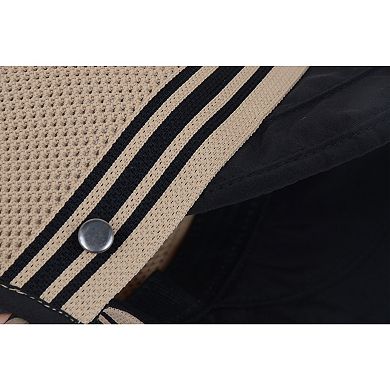 Breathable Mesh Sun Visor Cap with Ponytail Slot Adjustable Strap and Wide Brim