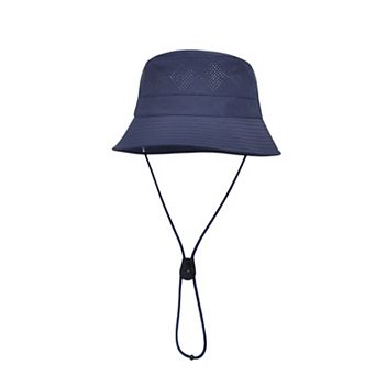 Lightweight Packable Bucket Hat with Ventilated Crown Chin Strap and Adjustable Fit