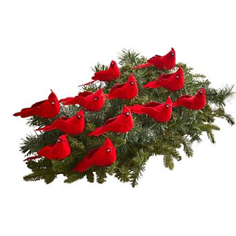 BrylaneHome Set Of 12 Cardinal Clips