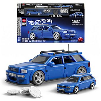 Mega Bloks Mattel Brick Shop Hot Wheels '94 Audi Avant RS2 Building Toy Kit (253 Pieces)