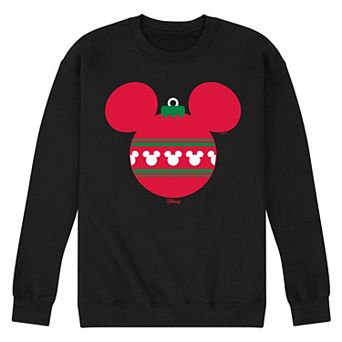 Men's Disney Mickey Mouse Ears Ornament Fleece Sweatshirt