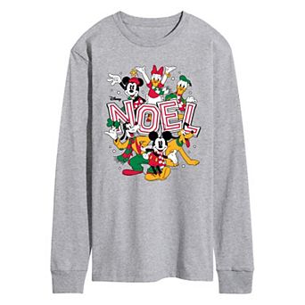 Men's Disney Mickey & Friends Noel Long Sleeve Graphic Tee