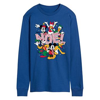 Men's Disney Mickey & Friends Noel Long Sleeve Graphic Tee