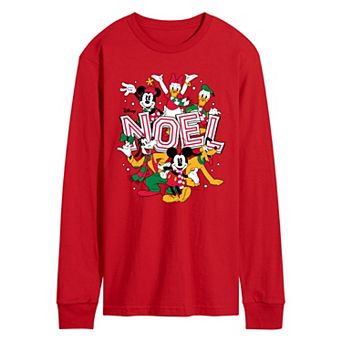 Men's Disney Mickey & Friends Noel Long Sleeve Graphic Tee
