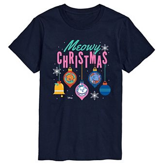 Men's Disney's The Aristocats Meowy Christmas Graphic Tee