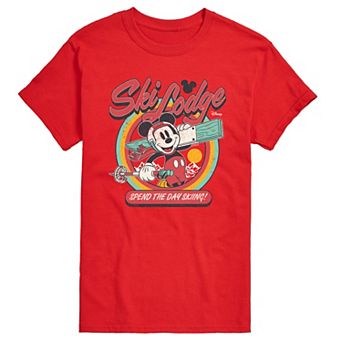 Men's Disney's Mickey Mouse Ski Lodge Graphic Tee