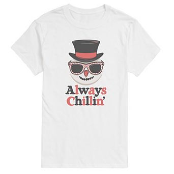 Men's Always Chillin Snowman Graphic Tee