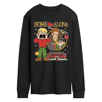Men's Home Alone Bootleg Long Sleeve Graphic Tee