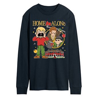 Men's Home Alone Bootleg Long Sleeve Graphic Tee