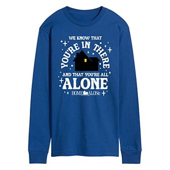 Men's Home Alone We Know You're In There Long Sleeve Graphic Tee