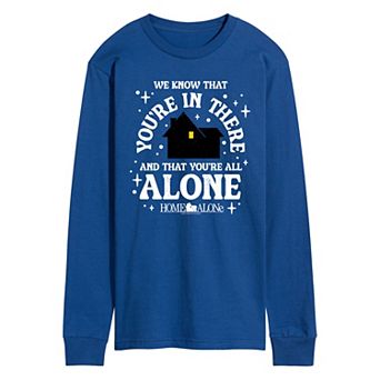 Men's Home Alone We Know You're In There Long Sleeve Graphic Tee