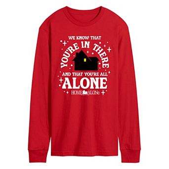 Men's Home Alone We Know You're In There Long Sleeve Graphic Tee