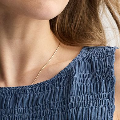 Juniors' Pink Republic Textured Puckerknit Tank Top