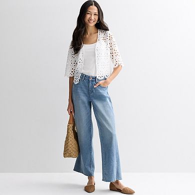 Women's Robbie Bee Lace Cardigan Sweater