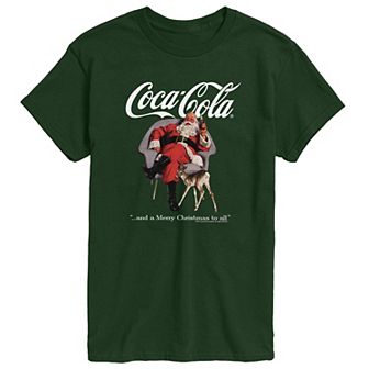 Men's Coca-Cola Santa With A Coke Graphic Tee