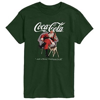 Men's Coca-Cola Santa With A Coke Graphic Tee