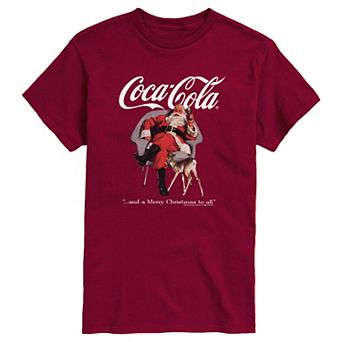 Men's Coca-Cola Santa With A Coke Graphic Tee
