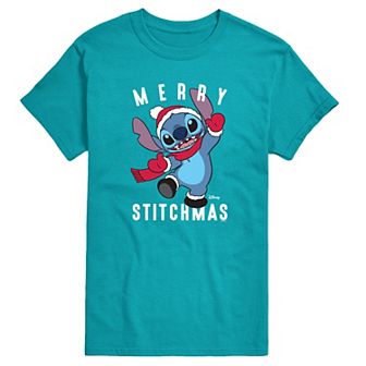 Men's Disney's Lilo & Stitch Merry Stitchmas Graphic Tee