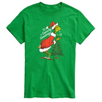 Men's Dr. Seuss Grinchy Greetings Graphic Tee