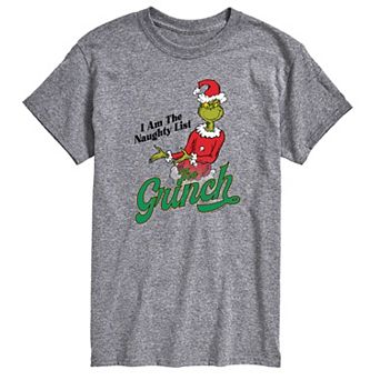 Men's Dr. Seuss The Grinch The Naught List Graphic Tee