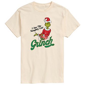 Men's Dr. Seuss The Grinch The Naught List Graphic Tee