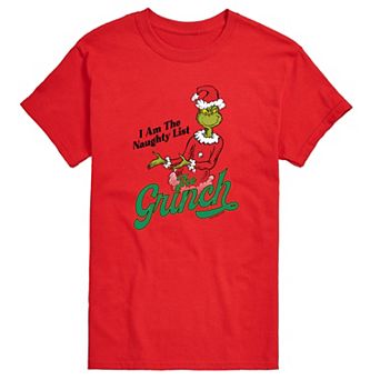 Men's Dr. Seuss The Grinch The Naught List Graphic Tee