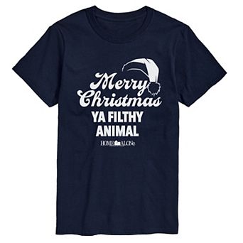 Men's Home Alone Merry Christmas Ya Filthy Animal Graphic Tee