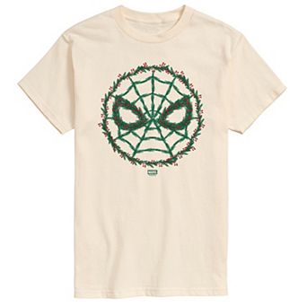 Men's Spider-Man Christmas Wreath Graphic Tee