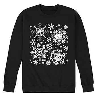 Men's Marvel Snowflakes Fleece Sweatshirt