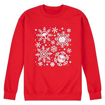 Men's Marvel Snowflakes Fleece Sweatshirt