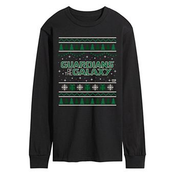Men's Guardians Of The Galaxy Ugly Christmas Sweater Graphic Tee