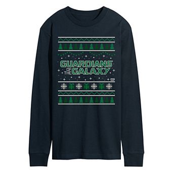Men's Guardians Of The Galaxy Ugly Christmas Sweater Graphic Tee
