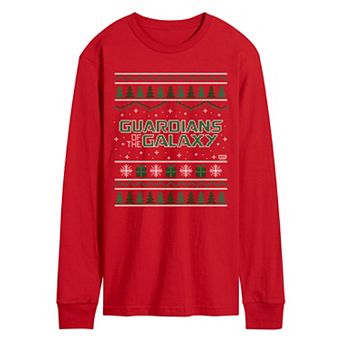 Men's Guardians Of The Galaxy Ugly Christmas Sweater Graphic Tee