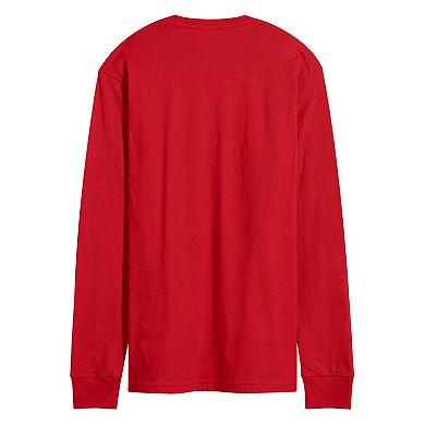 Men's Marvel Spider-Man Miles Morales & Santa Long Sleeve Graphic Tee