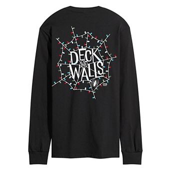 Men's Marvel Spider-Man Deck The Walls Long Sleeve Graphic Tee