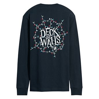 Men's Marvel Spider-Man Deck The Walls Long Sleeve Graphic Tee