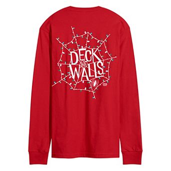 Men's Marvel Spider-Man Deck The Walls Long Sleeve Graphic Tee