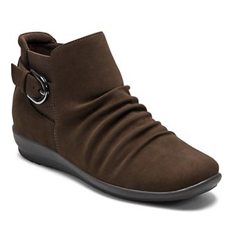 Easy Spirit Aryel Women's Ruched Buckle Ankle Booties