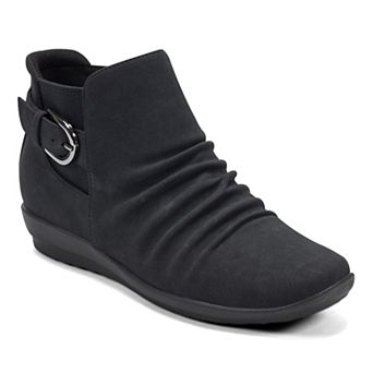 Easy Spirit Aryel Women's Ruched Buckle Ankle Booties