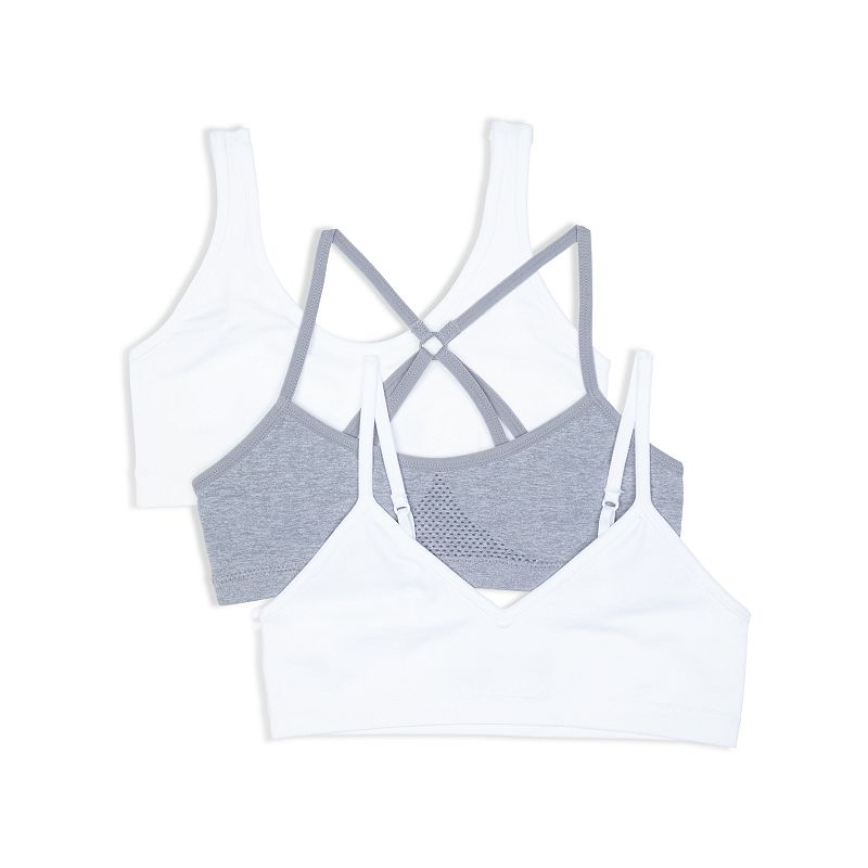 Girls 7-16 Hanes® 3-Pack Seamless Bra Bundle, Girl's, 