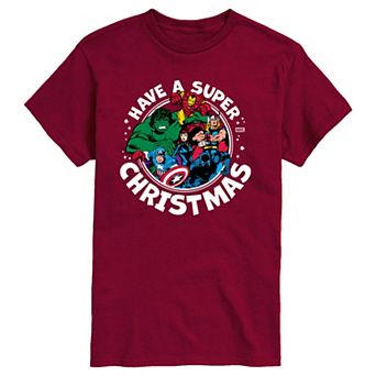 Men's Marvel Have A Super Christmas Graphic Tee