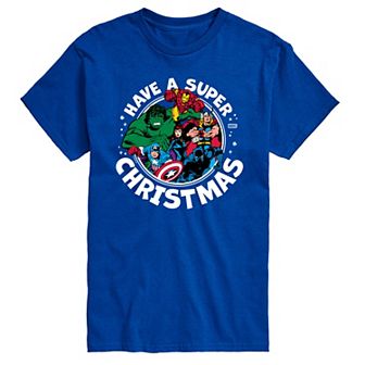 Men's Marvel Have A Super Christmas Graphic Tee