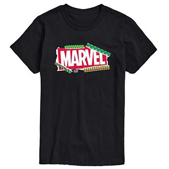 Men's Marvel Logo Christmas Graphic Tee