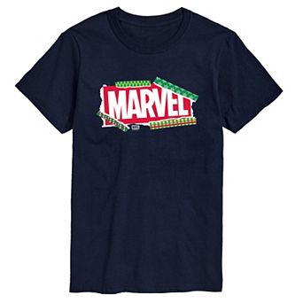 Men's Marvel Logo Christmas Graphic Tee