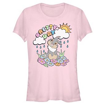 Juniors' Disney's Bambi Thumper Pretty Day Graphic Tee